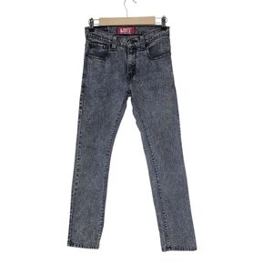 Levi's 510 Super Skinny Women's Straight Leg Acid Wash Gray Mid Rise Jeans